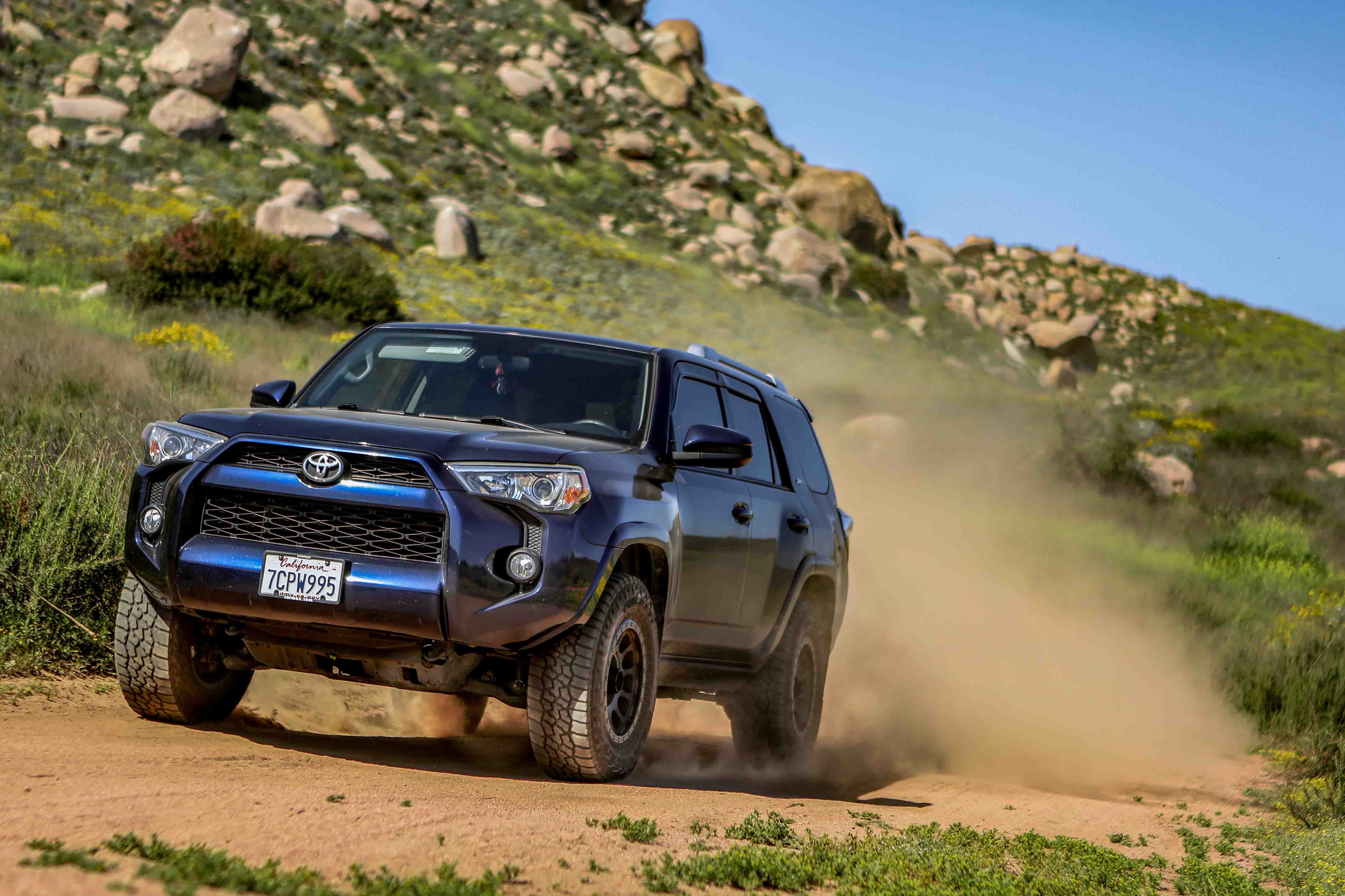 R1 Concepts Equipped Toyota 4Runner in an off road test drive.