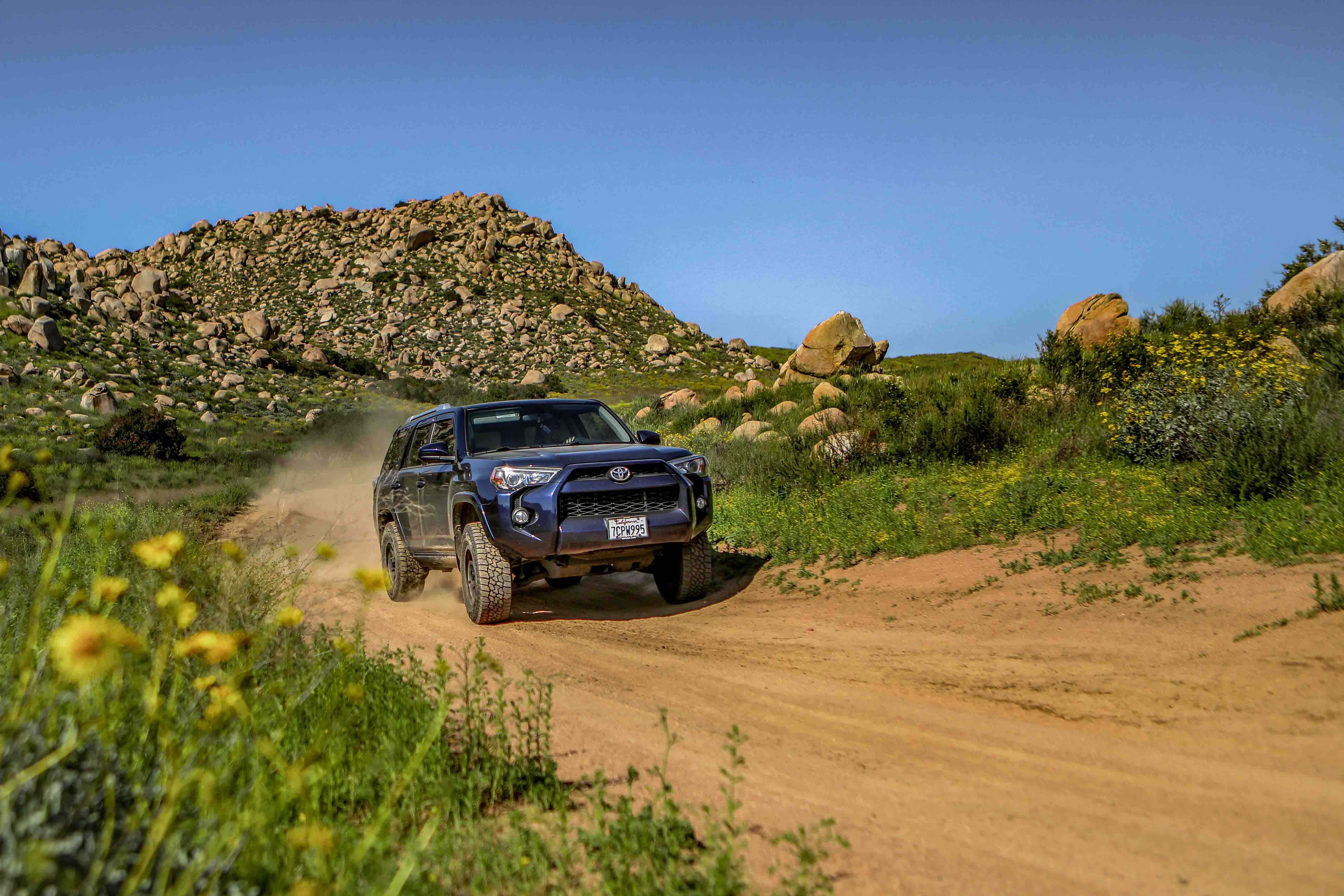 R1 Concepts Equipped Toyota 4Runner in an off road test drive.