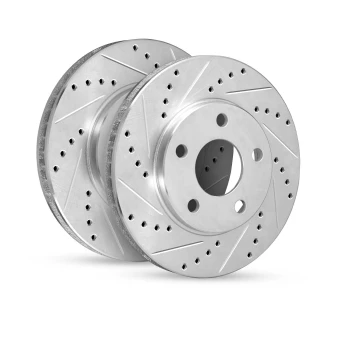 R1 eLINE Silver Series Drilled & Slotted Brake Rotors