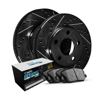 R1 Concepts Front Brakes and Rotors Kit |Front Brake Pads| Brake