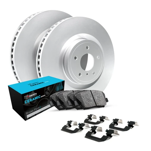 Blank Brake Rotors; Ceramic Series Brake Pads; Hardware