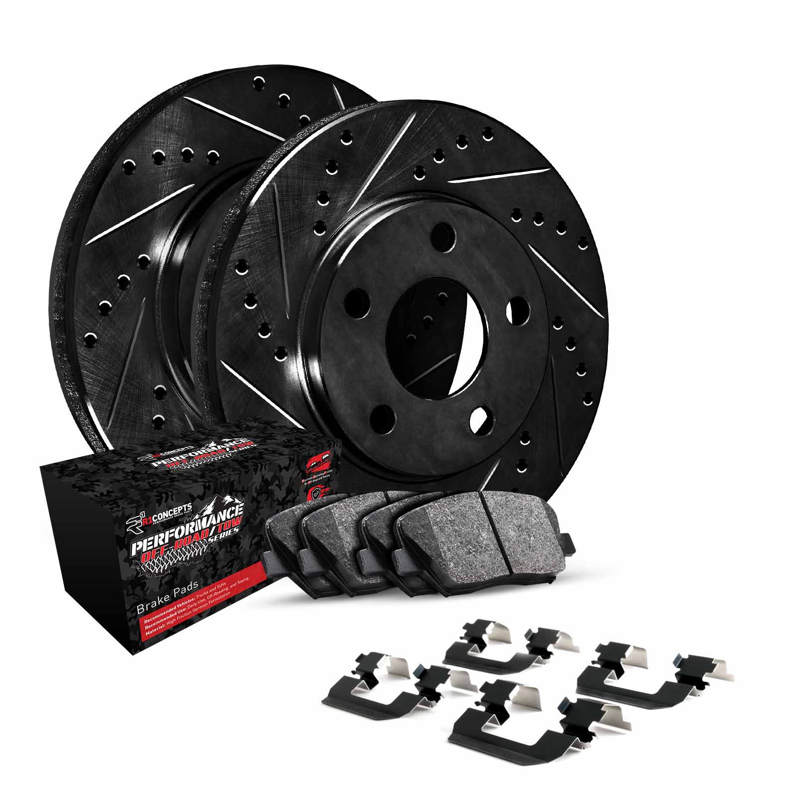 R1 Concepts Whvh1 76001 R1 Eline Series Brake Rotors D S Black